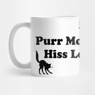 Lispe Cats Purr More Hiss Less Mug